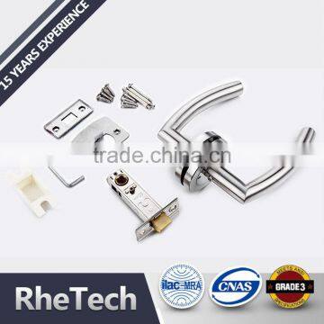 Stainless Steel Hotel Wooden Door Lever Handle Lock photo-3
