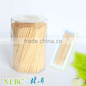 Nature 6.5cm*1.6mm Rhombus jar one point wooden toothpick