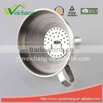 WCE207 Hot Sale Kitchenware Tool Oil Filling Funnel Stainless Steel Funnel Easy Tools High Quality photo-2