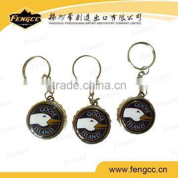 hot sale promotional custom printed bottle opener keychain