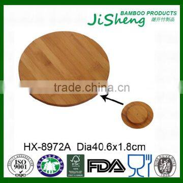 Home Safe Healthy Bamboo Rotating Dining Table Plate