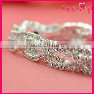 Silver Rhinestone Cup Chain Trim for Head Hoop WRC-233 photo-2