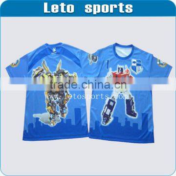 100% polyester custom made t-shirts/tees shirts/sports shirts