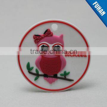 Custom Cartoon Embossed Design PVC Rubber Labels Wholesale photo-3