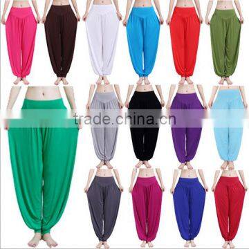 Women's colorful Modal fitness gym yoga pants Wholesale custom bloomers yoga trousers