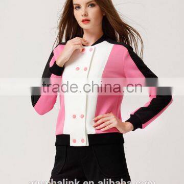 Outdoor New Style Woman Double Breasted Sport Coat Low Price photo-5