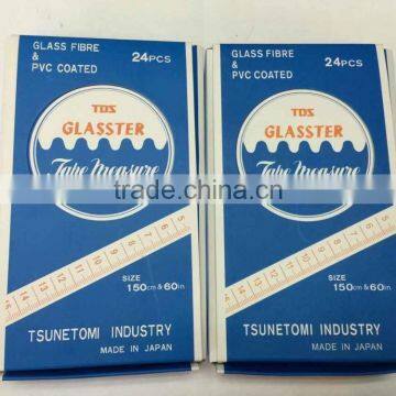 JAPAN MADE GLASSTER TAPE MEASURE ''TDS'' 150CM & 60'' RULER FOR TAILOR photo-6