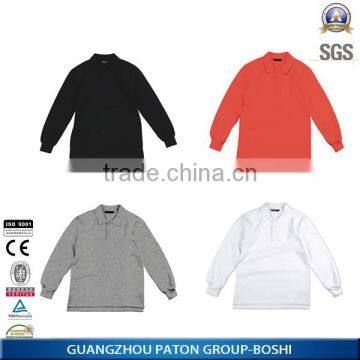 China long sleeve or short sleeve colorful polo shirt designs