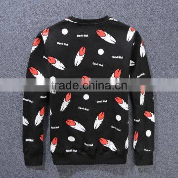 2016 All Over Printing Long Sleeve O-neck Collar Ment Shirt photo-3