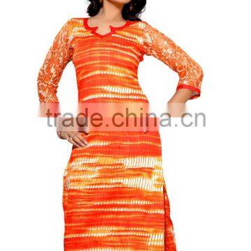 Jute Silk Designer Kurtis/western Kurti Designs/latest Kurti Designs photo-2