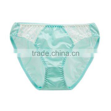 High Quality Factory Custom Colorful 100% Silk Sexy Fancy Woman Underwear photo-4