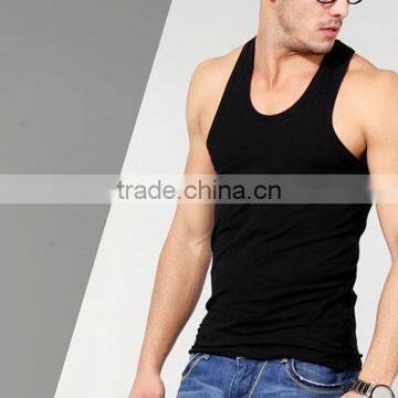 Latest Design Fashion Gym Wholesale 100 Cotton Blank Mens Tank Top, Custom Tank Top photo-2