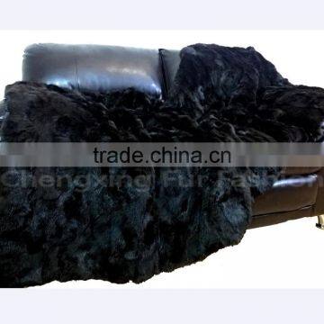 CX-D-11D Style Winter European Genuine Rex Rabbit Fur Bedding Set photo-2