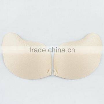 V shape front hook push up breathable adhesive bra