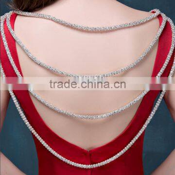 MGOO Custom Design OEM Evening Dress China Manufacturer Traditional Lady Wedding Dress Prom With Open Back Long 2069 photo-6