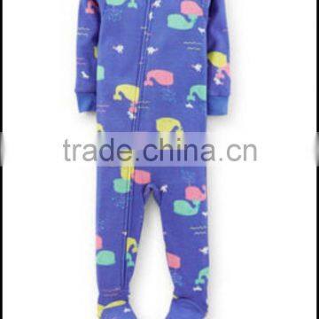 TinaLuLing Brand 100% cotton Boys Cartoon Funny Footed pajamas, Pajama with feet Wholesale