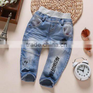 Wholesale korean style baby boys jeans pants