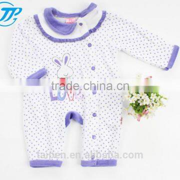 Winter Romper 100% Cotton New Born Baby Romper Knitted Bodysuits With Hanger Packaging BR1-427