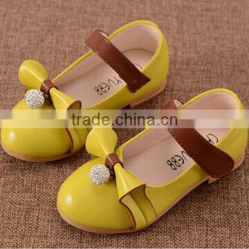 F10065E Hot selling girls cute princess shoes comfortable fabric autumn design girls fancy shoes