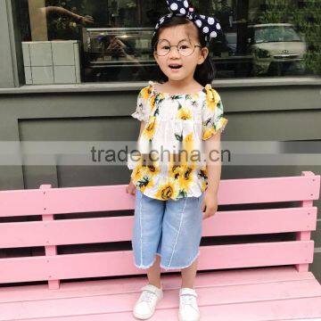 S16959A Summer Casual Kids Trousers Washed Jeans Pants photo-5