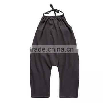 S17537A Fashion Kids Baby Girls Strap Cotton Romper Jumpsuit Harem Trousers Summer Clothes photo-4