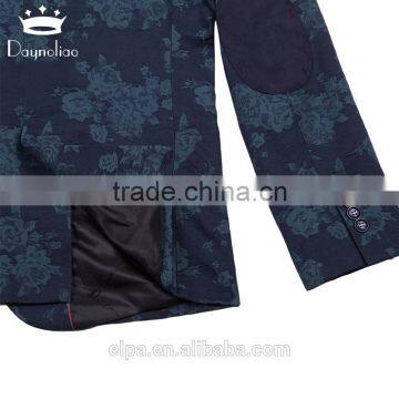 Daynoliao 2016 New Arrival Printed Pattern Mens Blazer One Button Slim Fit Men Business Casual Male Party Jacket photo-5