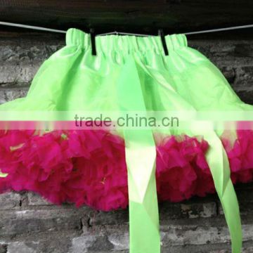 lime baby girl fluffy pettiskirts girl's tutu skirts