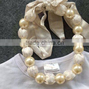 2016 New Baby Ester Day Bunny Gold Sequins Short Sleeves Girls Easter Outfits Dress Set Summer Outfits With Matching Accessories photo-4