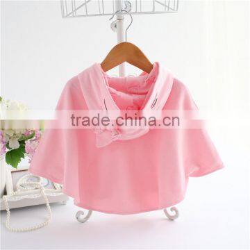 Pink Windproof Fashion Baby Girl Infant Coat Cloak Hoodie Top Newborn Outfit Clothes Designer for Winter photo-3