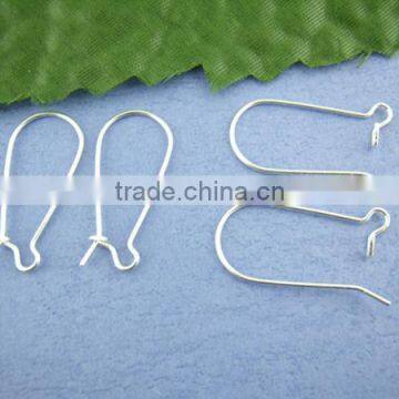 250PCs Silver Plated Ear Wires 11*24mm photo-3