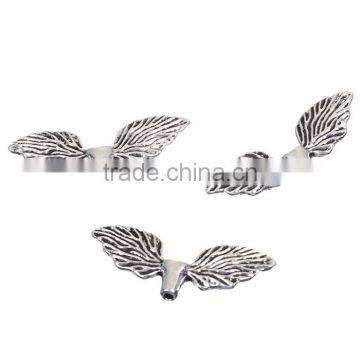 Zinc Based Alloy Spacer Beads Wing Antique Silver photo-3