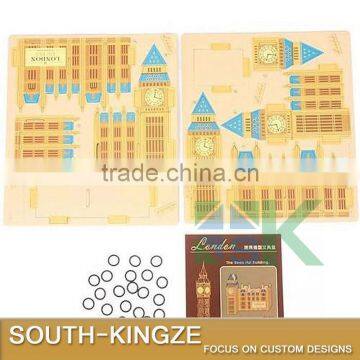 Children's Day Gift Creative Wood Plate Puzzle Pencil Holder photo-3