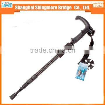 Cheap Wholesale High Quality 4 Section Aluminium Alloy Hiking Stick photo-2