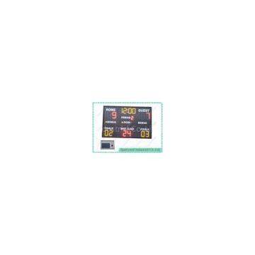 Wireless RF Console College Sports Scoreboard For Basketball , Gymnasium Scoreboard