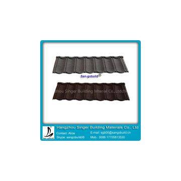 Coloful Sand Stone Coated Roof Tile/Aluminum Zinc Roofing Shingle/Classical Coated Steel Roof Materials photo-2