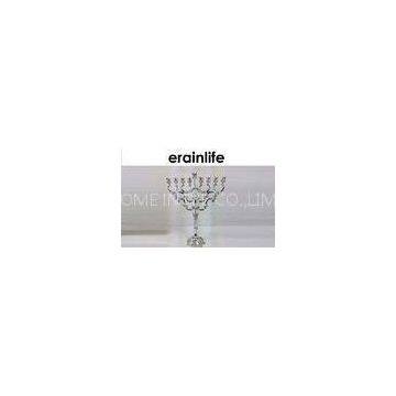 Cafeteria Centerpiece Candle Stick Holders Silver Metal Material