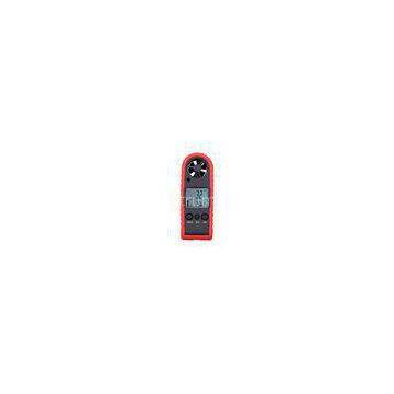 Red Pocket Lithium Battery Handheld Mini Electronic Anemometer -10 - 45