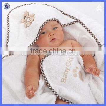 No loose thread 600GSM 100% nutural bamboo hooded bath towel newborn baby