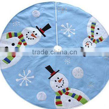 Christmas Snowman Tree Skirt Decoration