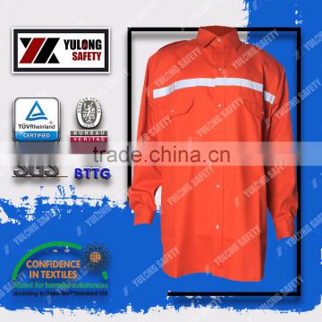 NFPA2112 manufacture induatry flame retardant workwear reflective shirt