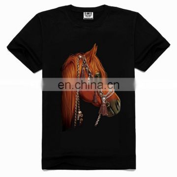 Men's Fashion 3d animal t-shirts,3d horse t-shirt wholesale