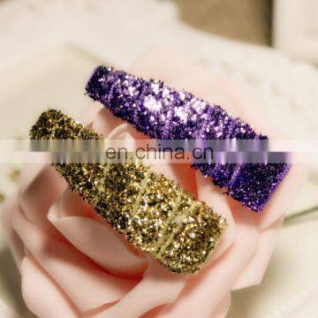 Sequin Glitter Sparkling Snap Clip Hair Pin For Baby Kids Photo Prop Festival Fashion