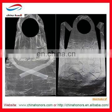 NEW disposable white PVC Apron/clear pvc apron washable pvc apron