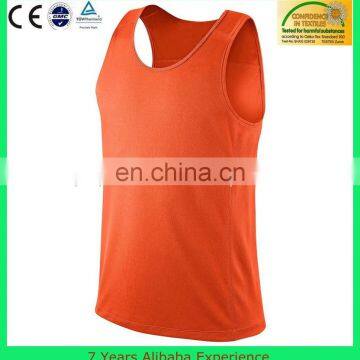 Costom Tank Top, Orange Cotton Singlet, Simple Tank Top (7 Years Experience)