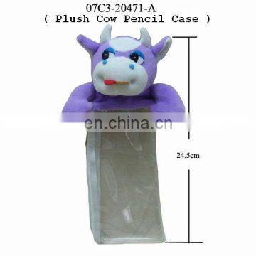 Purple Plush Cow Pencil Bag! Best Price!