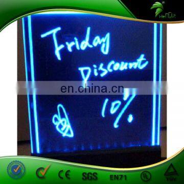 Innovation Advertising Products High Quality Acrylic Sparkle Led Writing Board