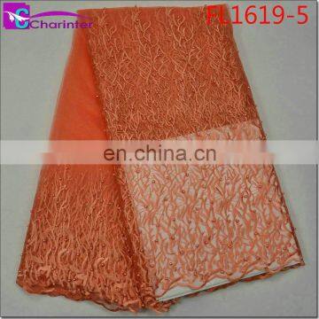 High Quality Charinter African Fashion Lace Fabrics FL1619 photo-5
