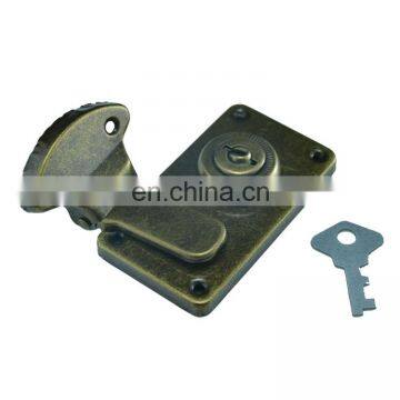 Custom Made Antique Bronze Travel Vanity Luggage Hasp Locking Case Latch With Key photo-2