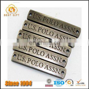 Guangdong Factory Custom Cheap Hardware Accessories Decorative Metal Logo Plate