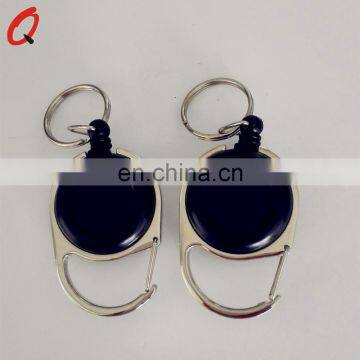 pvc plastic retractable badge holders and business id card holder with yoyo string